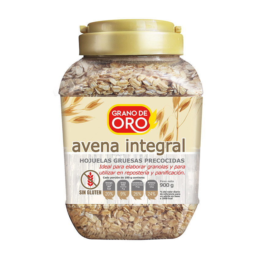 Avena Integral en Hojuelas Grano de Oro 500g 